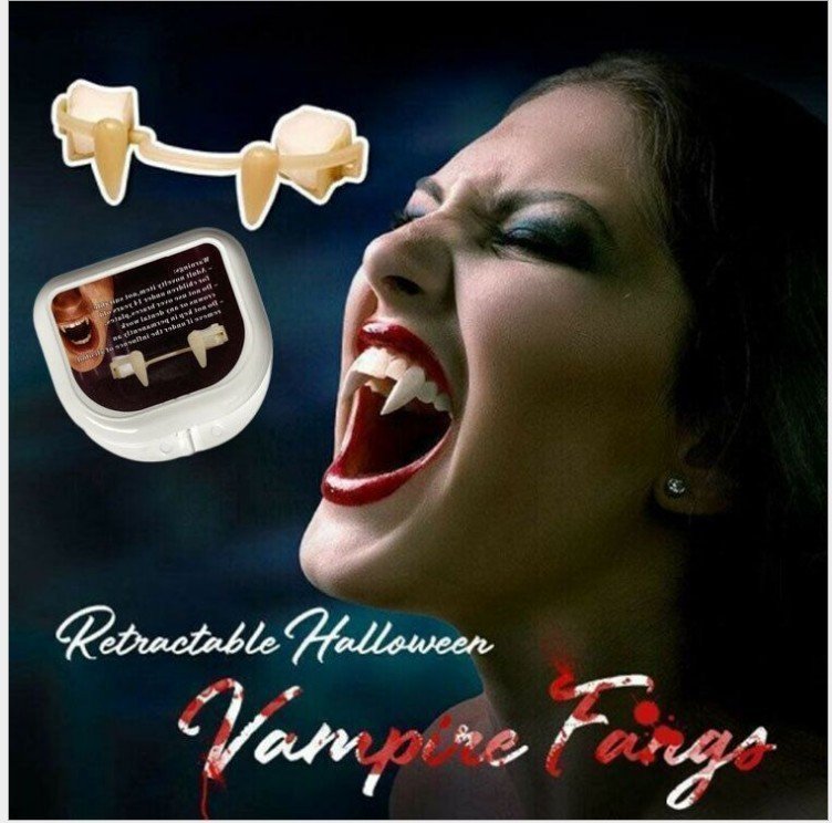 Retractable Vampire Teeth Props